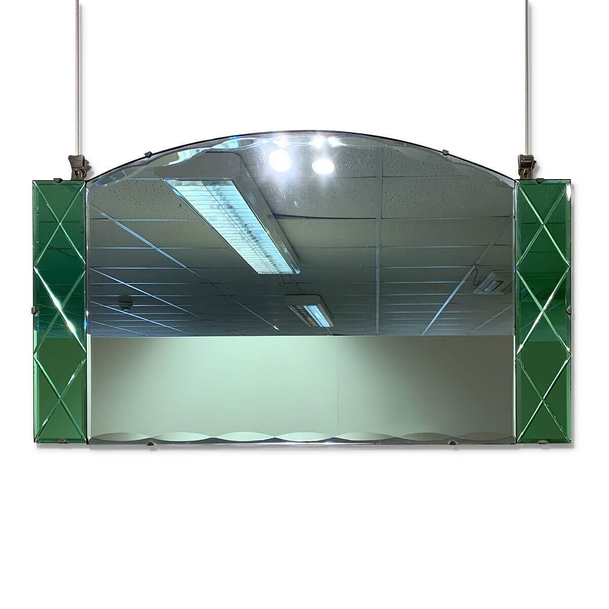 Art Deco Green Mirror