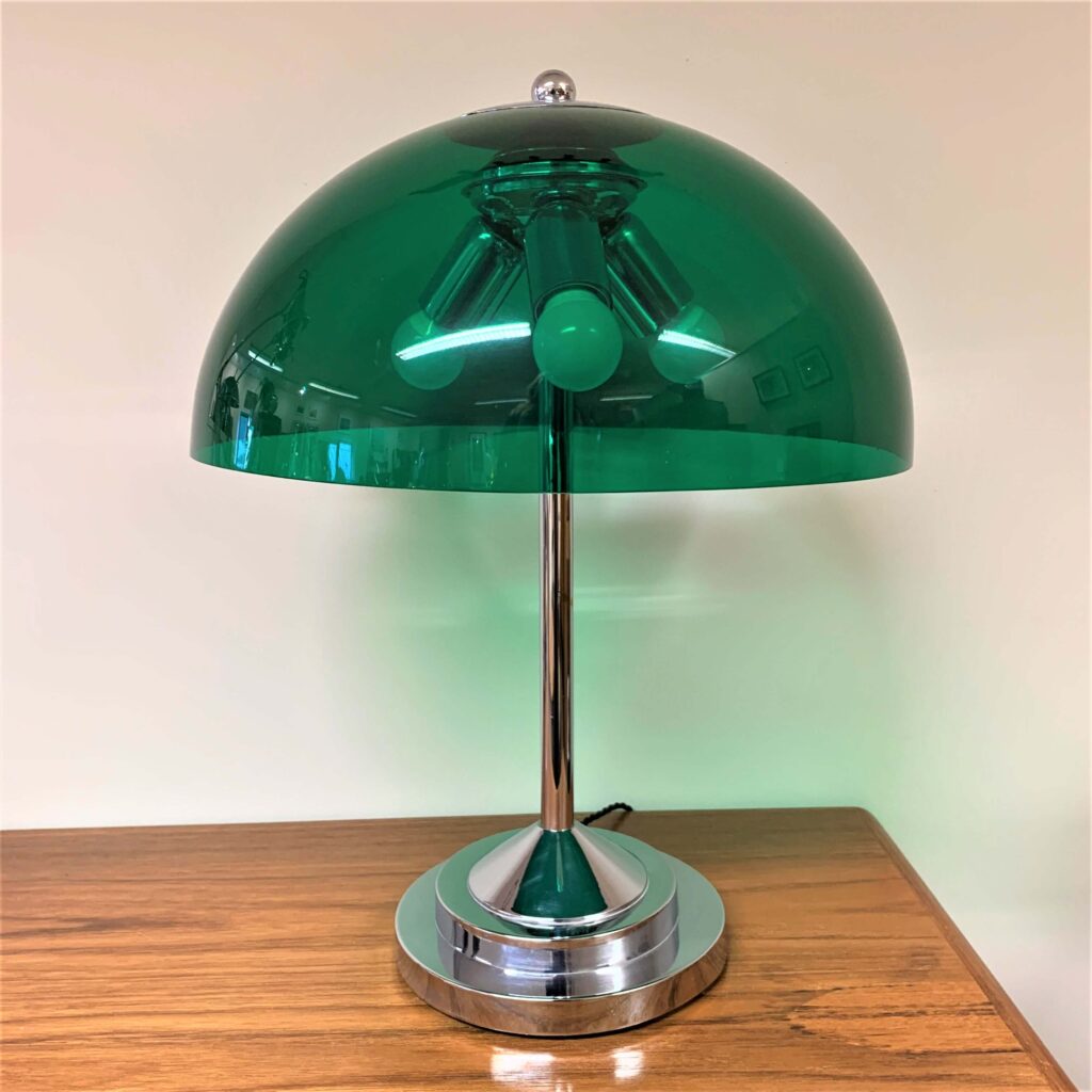 Mid Century Modern green lamp