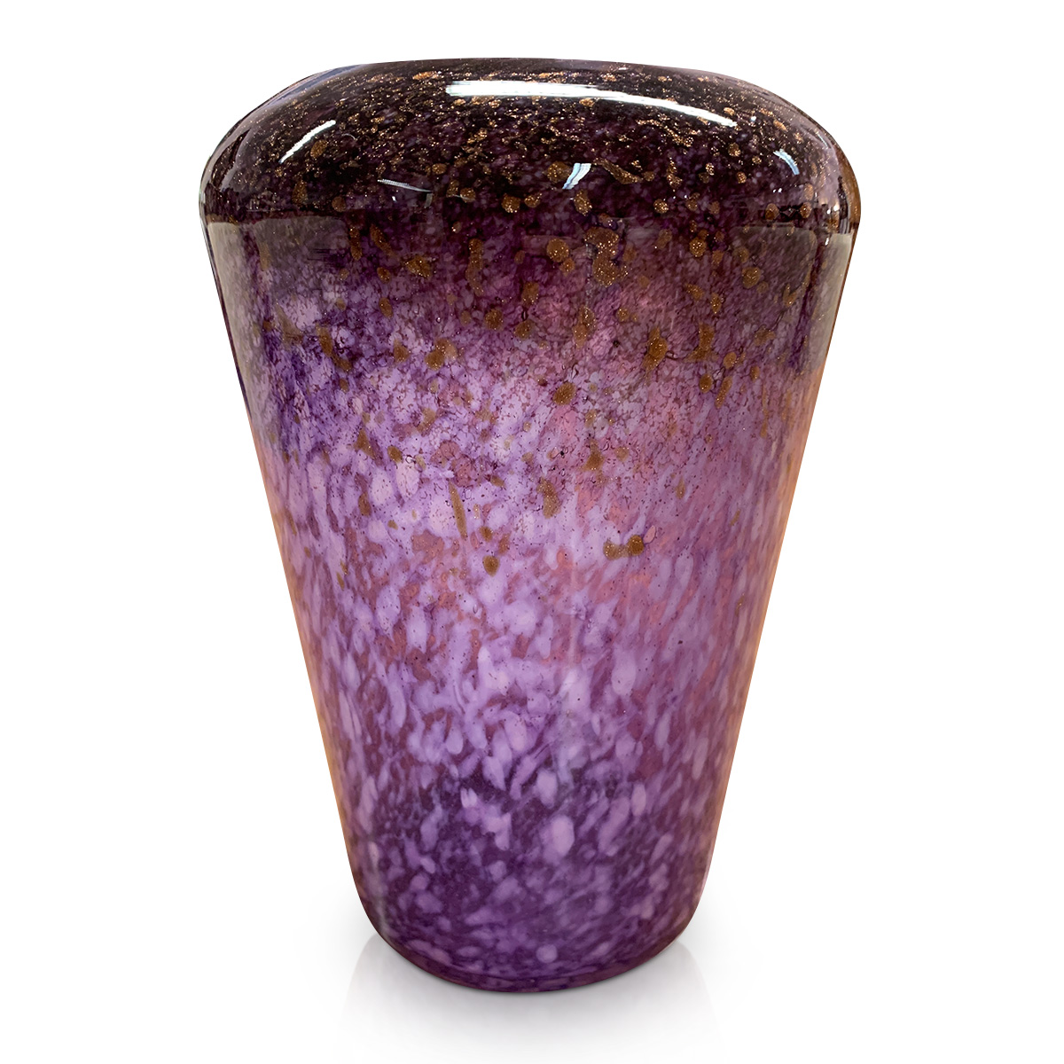 Monart Vase purple and gold