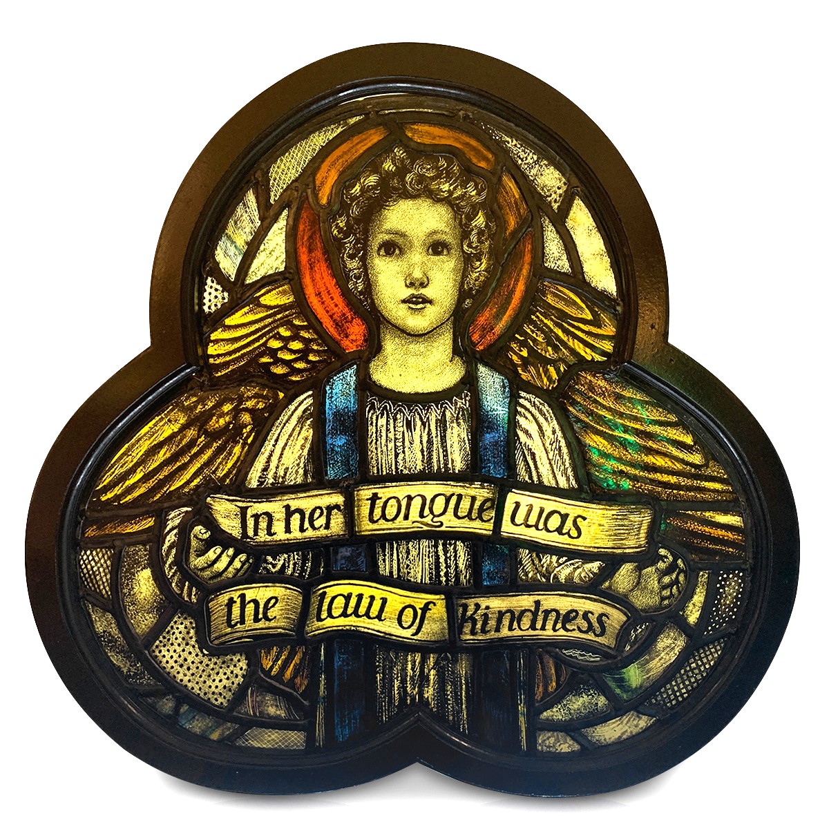 Angel Stained Glass lit up website