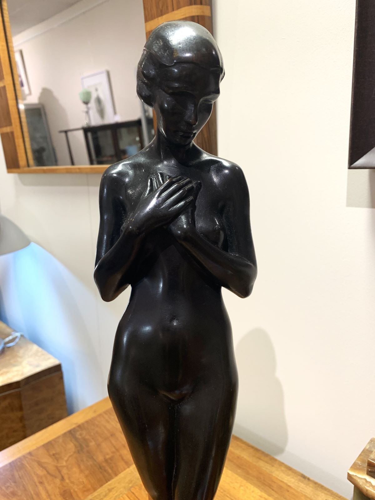 Art Deco bronze sculpture figurine